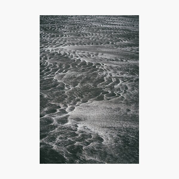 black sand patterns Photographic Print