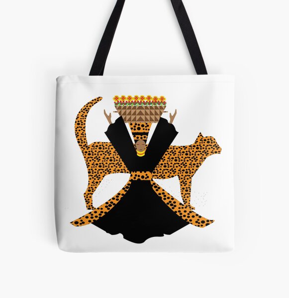 Cheetah Woman All Over Print Tote Bag