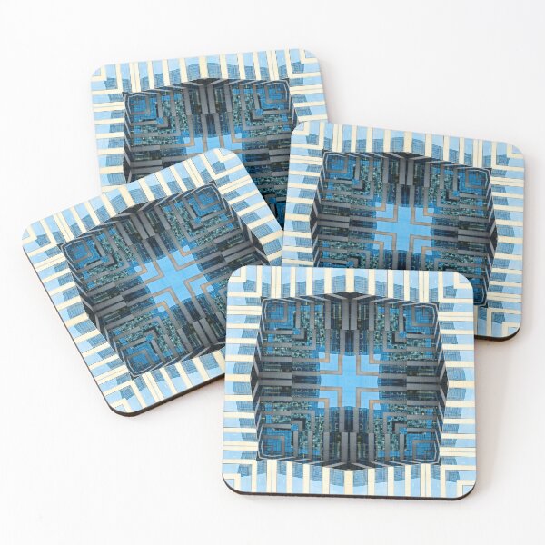 Item preview, Geometric Kaleidoscopic Architecture Building Window Reflection Pattern designed and sold by Liam Warr.