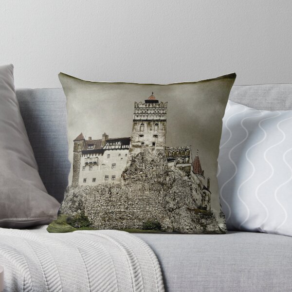 Dracula Was Here Throw Pillow