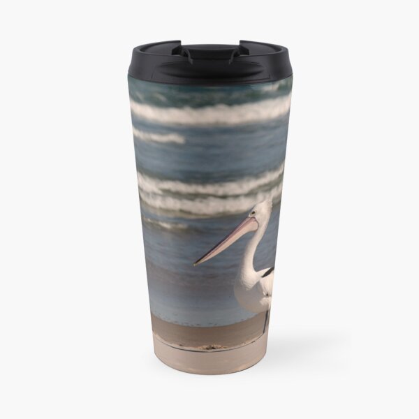 Beach Pelican Travel Mug