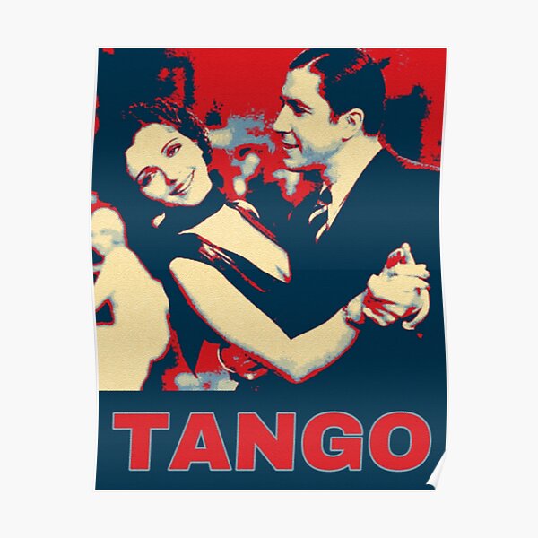 Gardel with Mona Maris in 1934 Tango Pop Art Poster