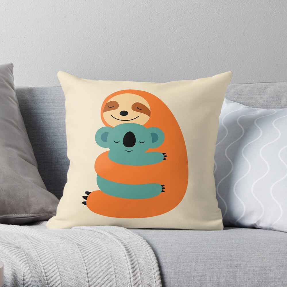 Stick Together Throw Pillow