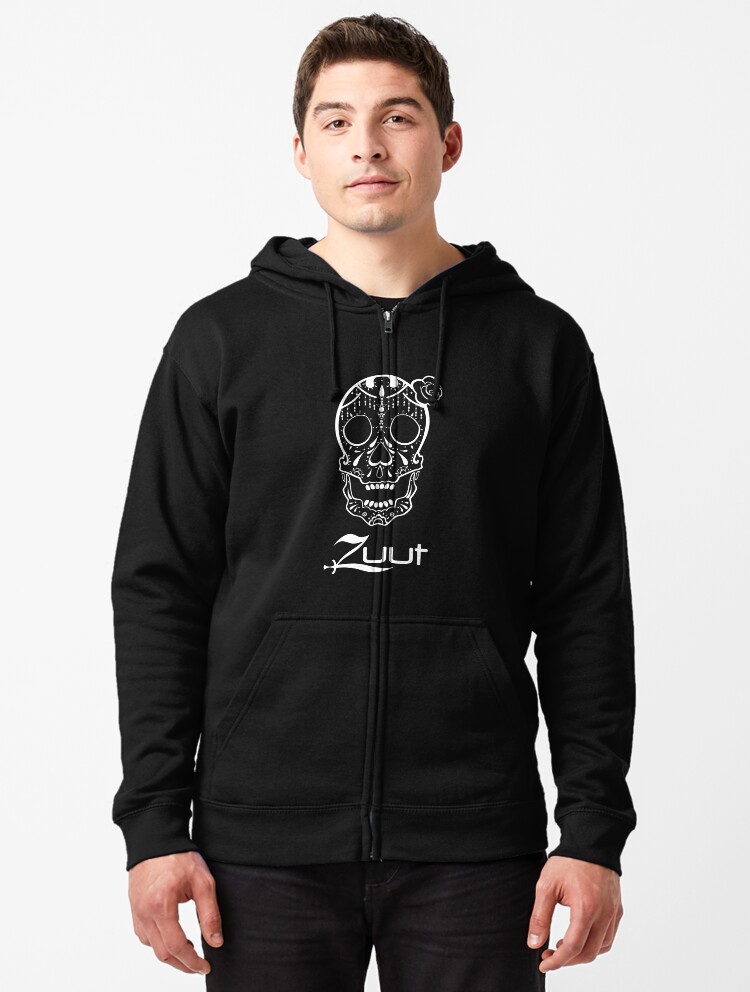 Thumbnail 1 of 5, Zipped Hoodie, Zuut - Sugar Skull designed and sold by aceofspadeswny.