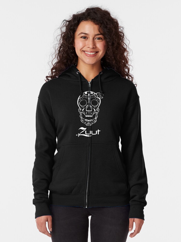 Thumbnail 2 of 5, Zipped Hoodie, Zuut - Sugar Skull designed and sold by aceofspadeswny.