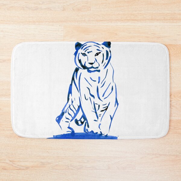 Item preview, Approaching Tiger - Blue  designed and sold by Niina  Niskanen.