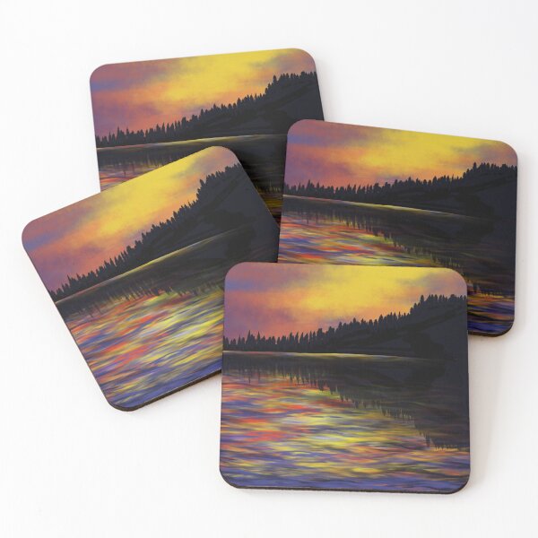 Item preview, SUNSET over lake designed and sold by Jazzle-Craft.