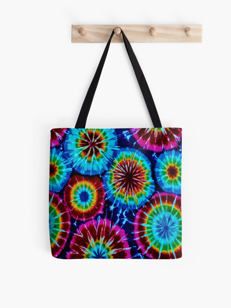 Personalized Tie Dye Leopard Tote Bag - White