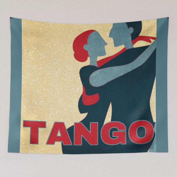 Item preview, Red and Blue Tango Couple Pop Art designed and sold by infinitetango.