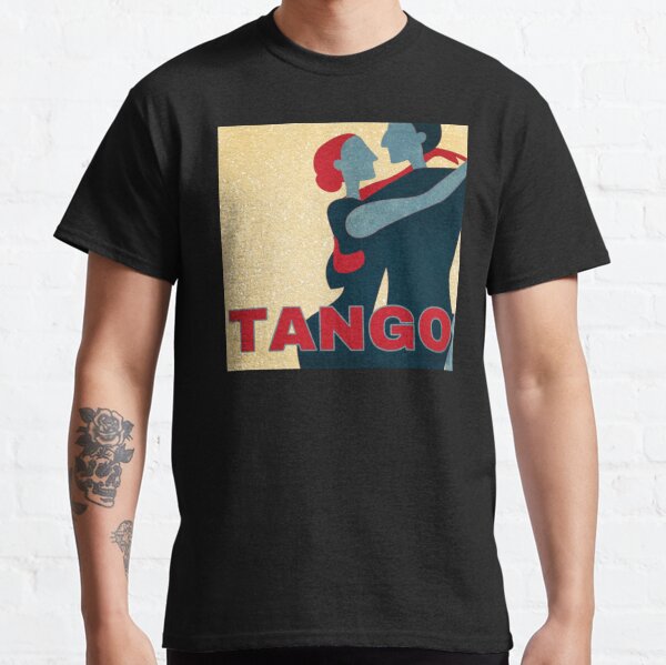 Red and Blue Tango Couple Pop Art Classic T-Shirt
