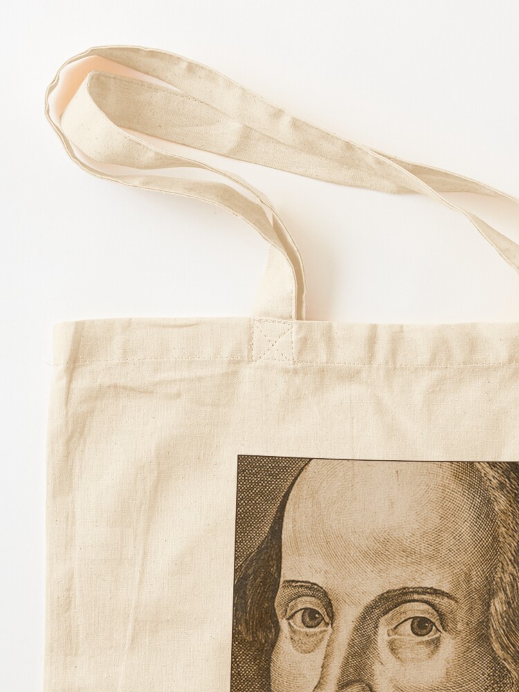 Thumbnail 3 of 5, Tote Bag, Shakespeare Droeshout Engraving Portrait designed and sold by Styled Vintage.