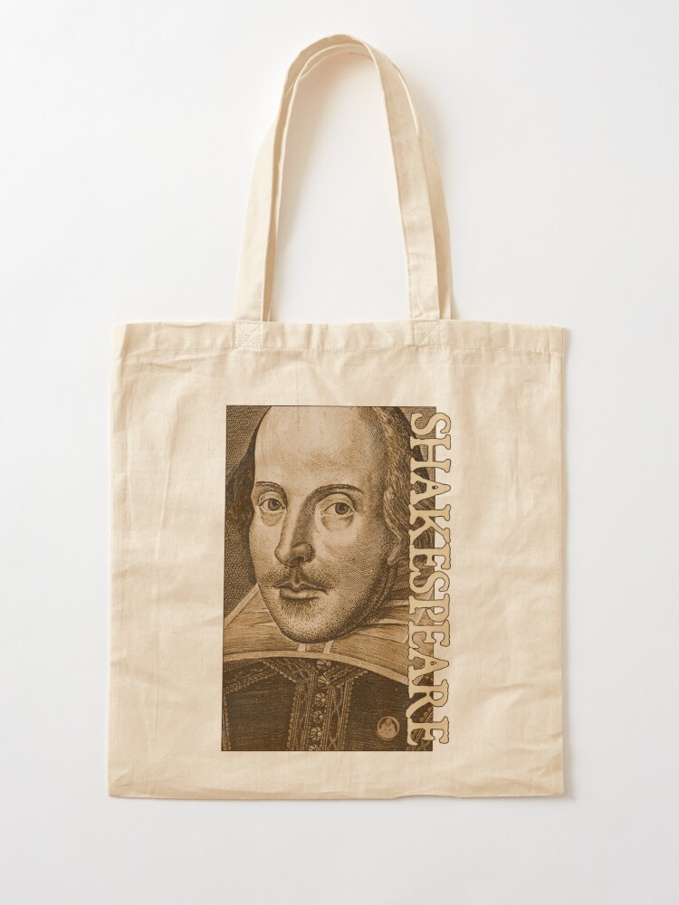 Alternate view of Shakespeare Droeshout Engraving Portrait Tote Bag