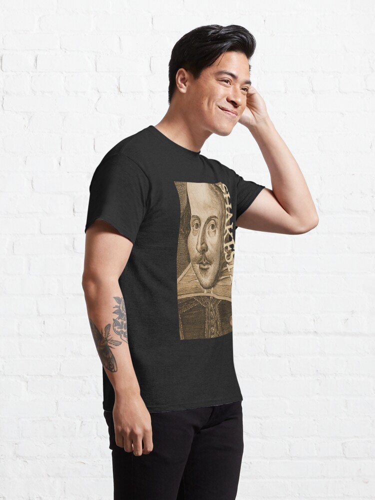Alternate view of Shakespeare Droeshout Engraving Portrait Classic T-Shirt