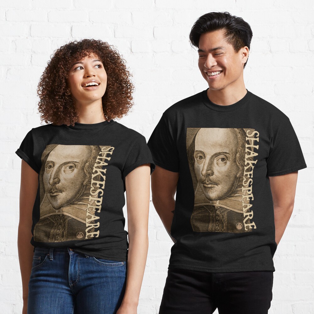 Shakespeare Droeshout Engraving Portrait Classic T-Shirt