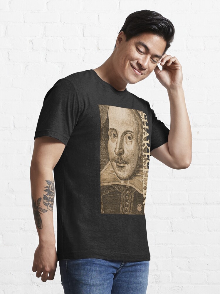 Alternate view of Shakespeare Droeshout Engraving Portrait Essential T-Shirt