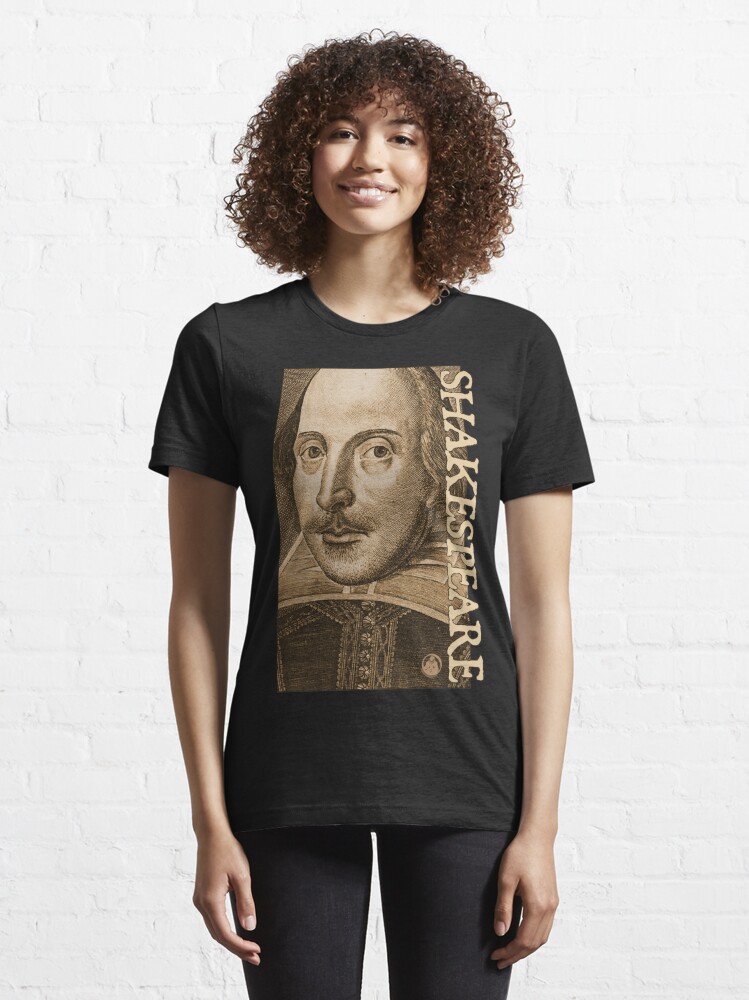 Alternate view of Shakespeare Droeshout Engraving Portrait Essential T-Shirt