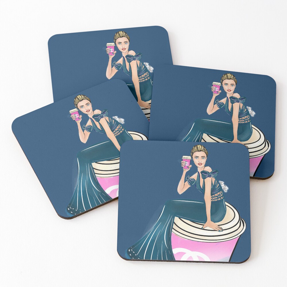 Coffee time, every time, you deserve it Coasters (Set of 4)