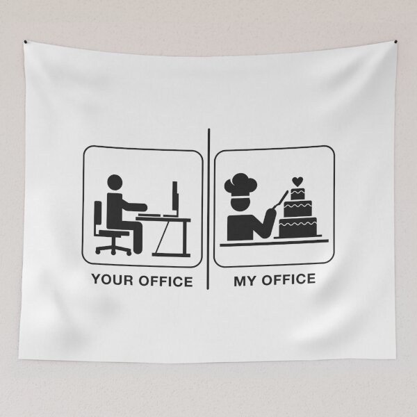 Item preview, Your Office vs My Office - Pastry Chef - Inverted designed and sold by CCCDesign.