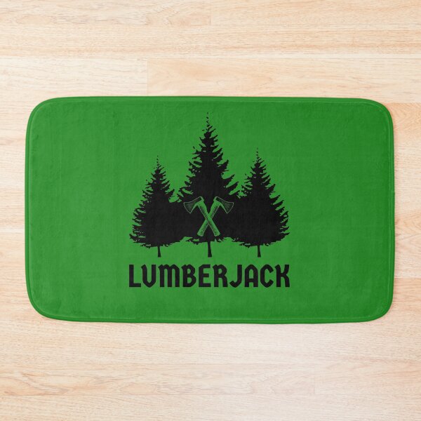 Item preview, Lumberjack Pine Trees Black Crossed Axes designed and sold by HighBrowDesigns.