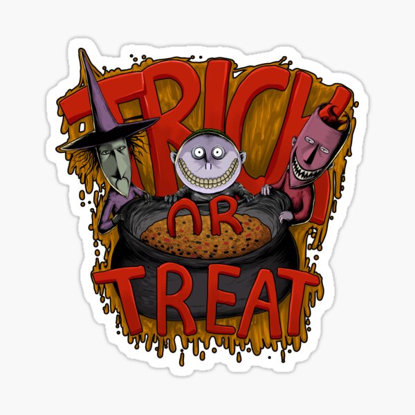 TRICK OR TREAT Sticker