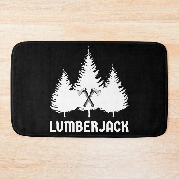Item preview, Lumberjack White Pine Trees Crossed Axes designed and sold by HighBrowDesigns.