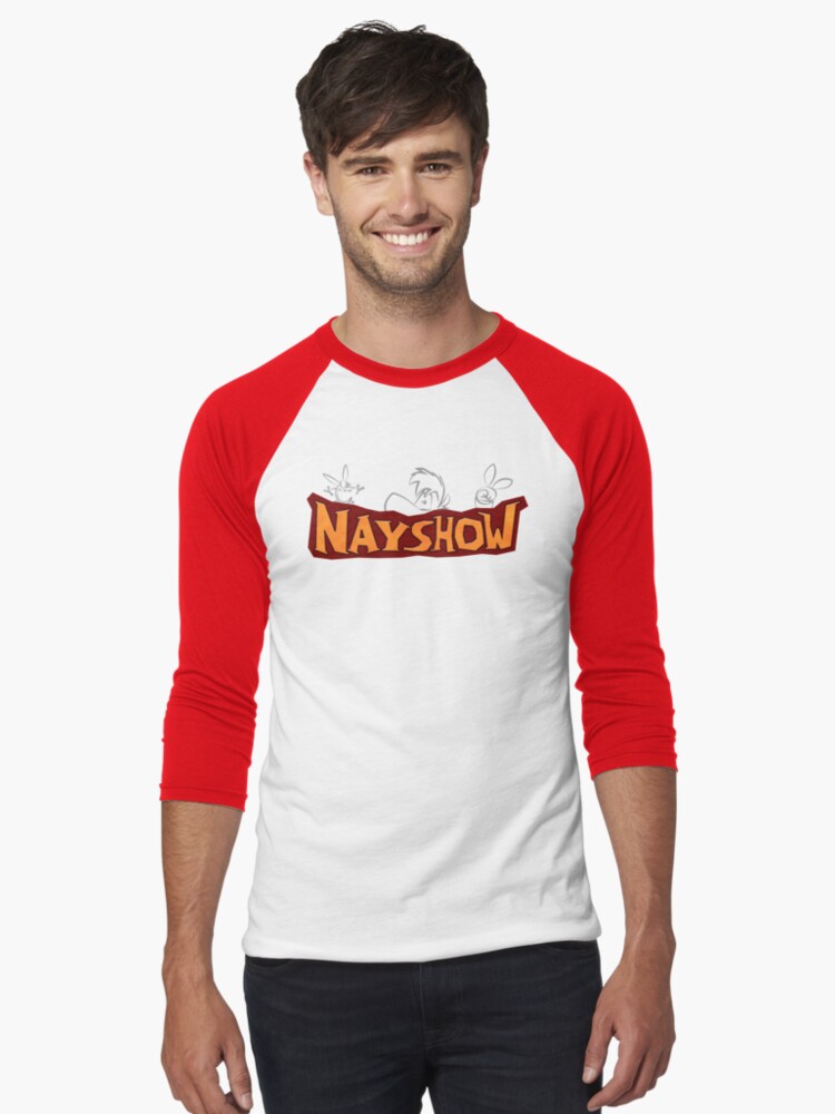 Aperçu 1 sur 3. T-shirt baseball manches ¾ avec l'œuvre Protective Tings créée et vendue par NAYSHOW.