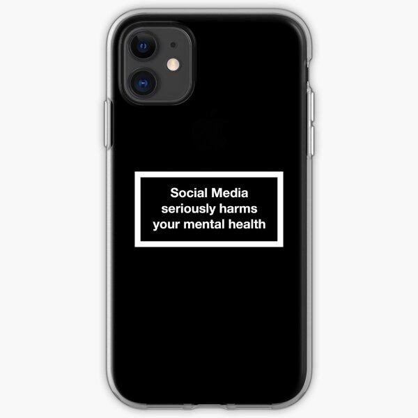 Social media seriously harms your mental health iPhone Soft Case