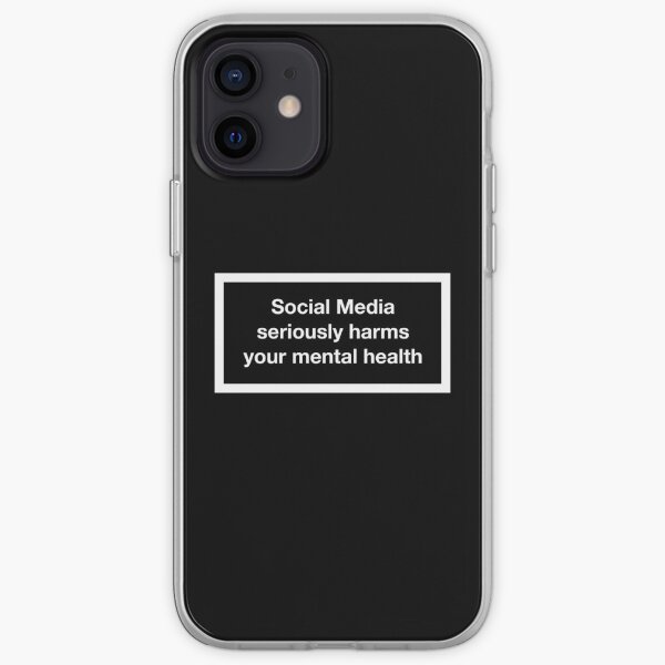 Social media seriously harms your mental health iPhone Soft Case