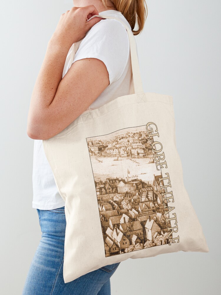 Thumbnail 1 of 5, Tote Bag, Hollar's Globe Theatre Longview London designed and sold by Styled Vintage.