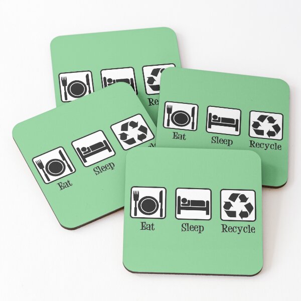 Artikelvorschau, Eat Sleep Recycle entworfen und verkauft von Epic Love Designs.