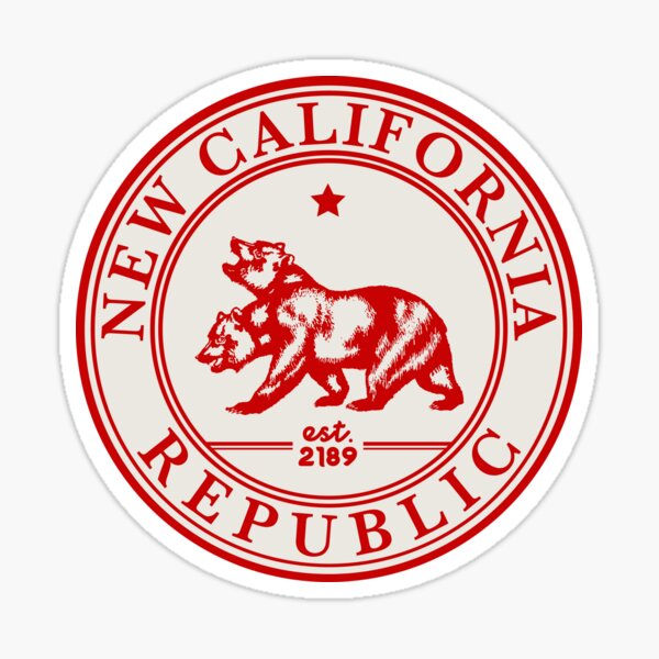 New California Republic Crest | Fallout Logo | Red Print Sticker