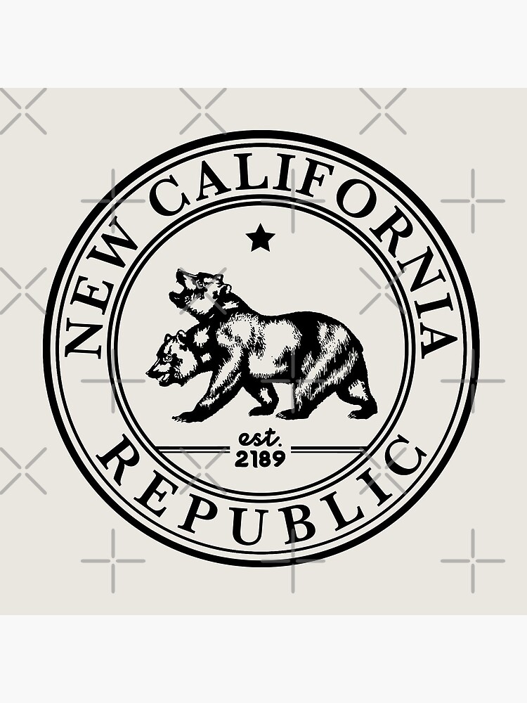 New California Republic Crest | Fallout Logo | Black Print by surik-