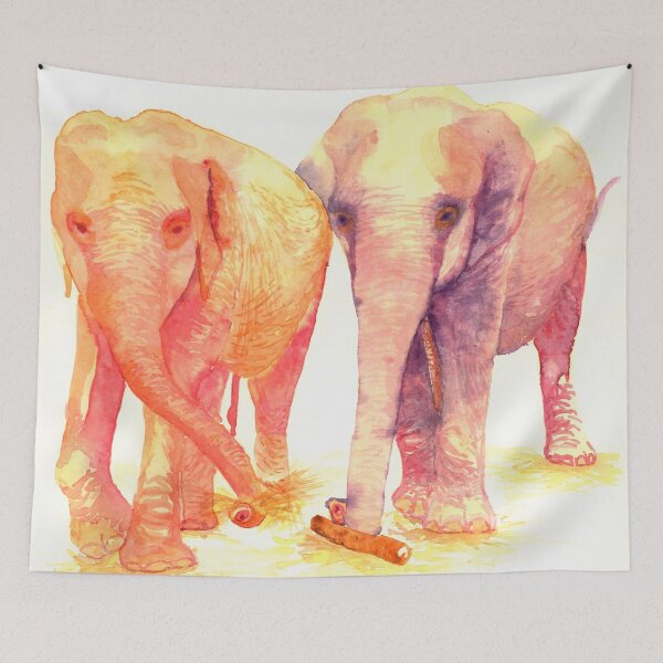 Item preview, A couple of elephants designed and sold by Artoutloop.