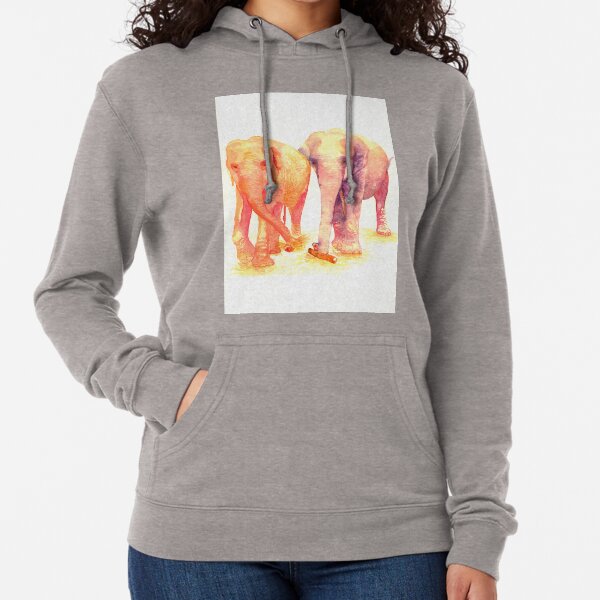 A couple of elephants Lightweight Hoodie