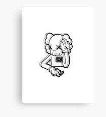 KAWS Distorted Image Canvas Print