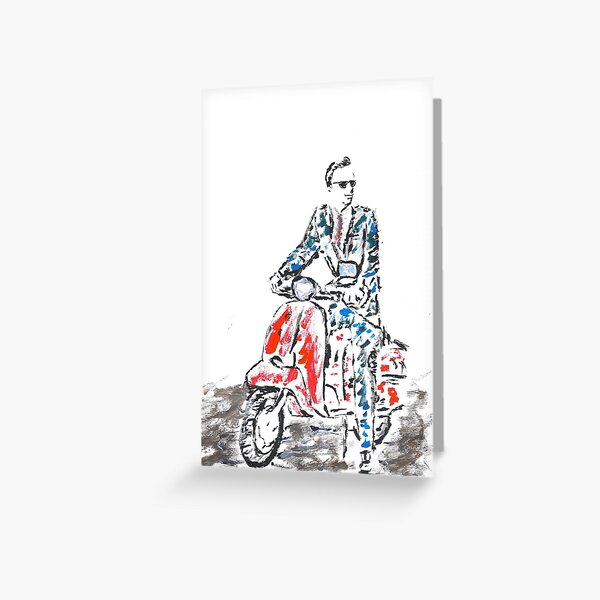 Cool Scooter Greeting Card