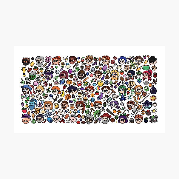 Stardew Valley Doodle Photographic Print