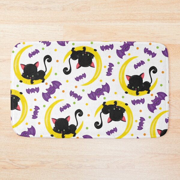 Item preview, Happy Halloween cat pattern designed and sold by wolfgangrainer.