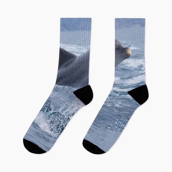 Item preview, Bottlenose dolphin (Tursiops truncatus) surfing the waves designed and sold by Chloé Yzoard.