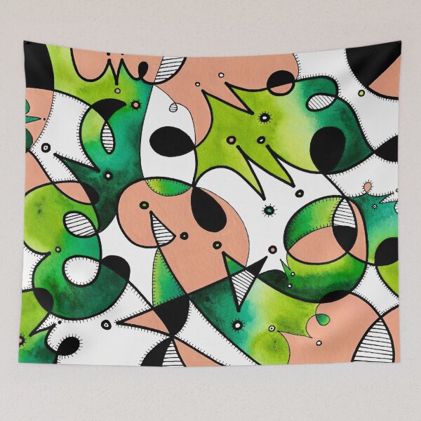 Item preview, Abstract beige green gradient designed and sold by PoofyEmporium.