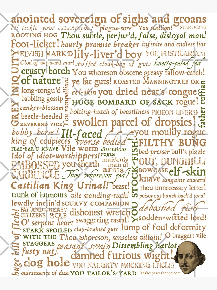 Shakespeare Insults Dark - Revised Edition (by incognita) by incognitagal