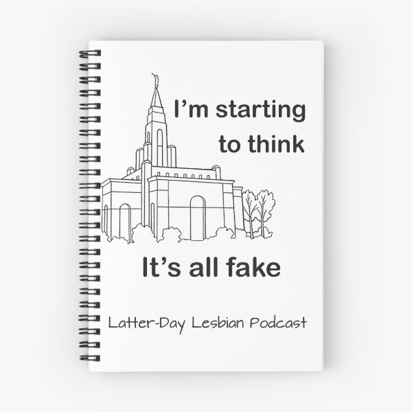 Item preview, "I'm starting to think it's all fake" T designed and sold by LatterDayLes.