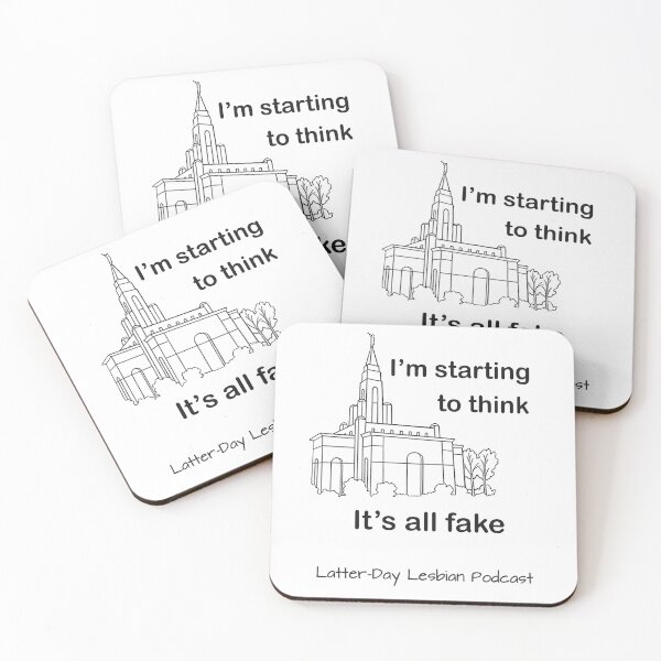 Item preview, "I'm starting to think it's all fake" T designed and sold by LatterDayLes.