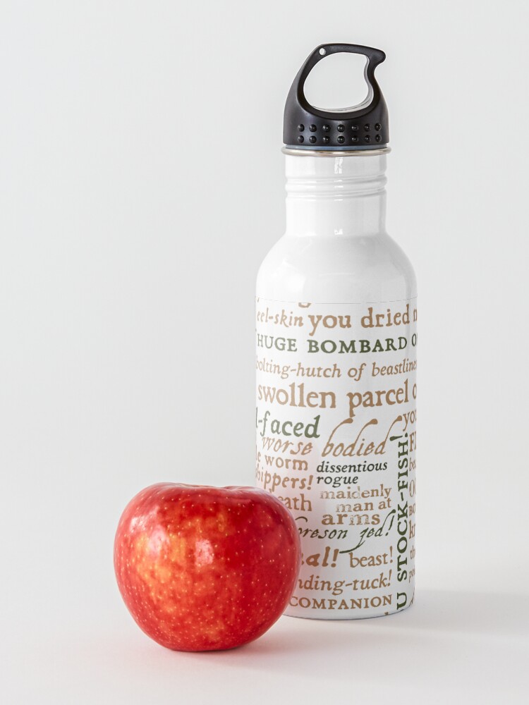 Alternate view of Shakespeare's Insults Collection - Revised Edition (by incognita) Water Bottle