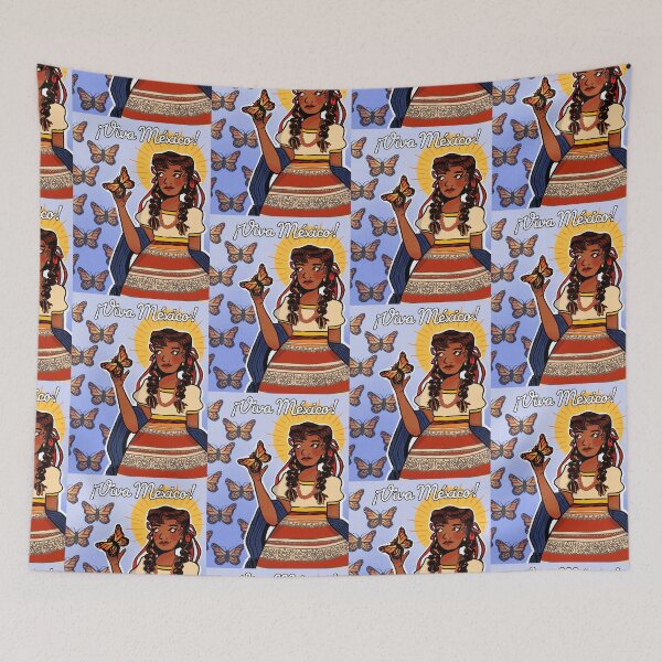 Item preview, Viva Mexico Monarch Butterfly Latinx/Hispanic Art designed and sold by misnamedplants.