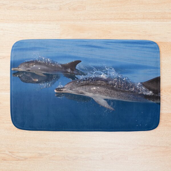 Item preview, Atlantic spotted dolphins, mother and baby dolphin (Stenella frontalis) designed and sold by Chloé Yzoard.