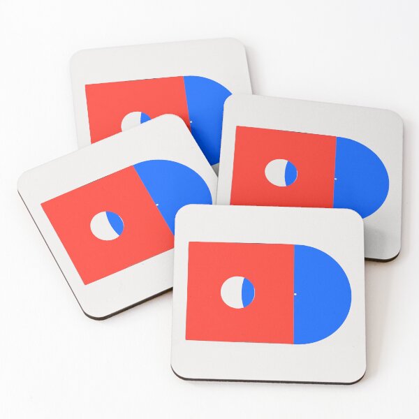 Item preview, Blue Vinyl Red Sleeve (Red Rabbit) designed and sold by RecordRabbit.
