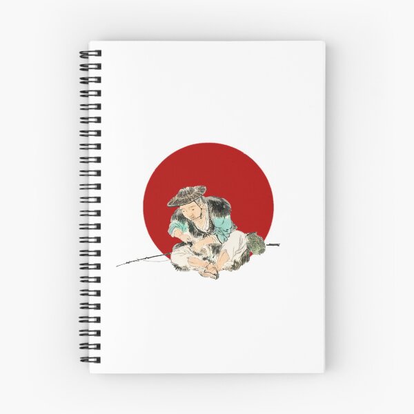 Item preview, Japanese Flag - Man maintaining a fishing rod designed and sold by weavernap.