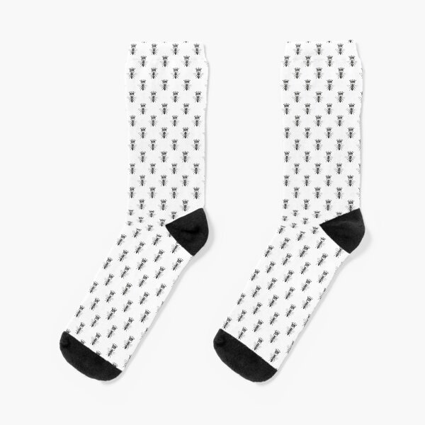 Queen Bee | Vintage Honey Bees | Black and White | Socks