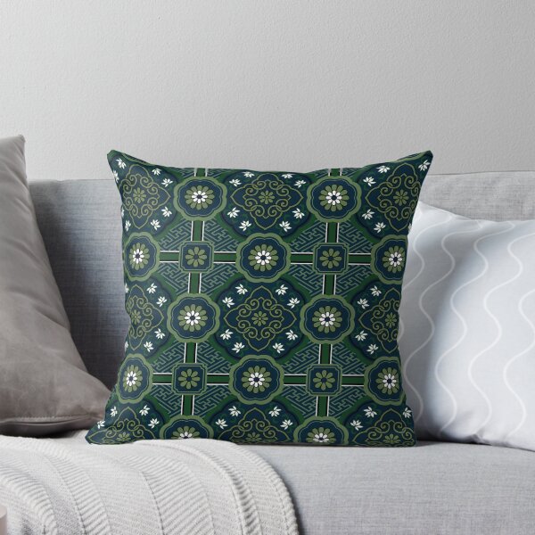 Item preview, Pattern blue and green with sayagata designed and sold by Blacklinesw9.